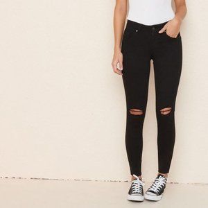Garage Black High Waisted Skinny Jeans- 27.5" (5)